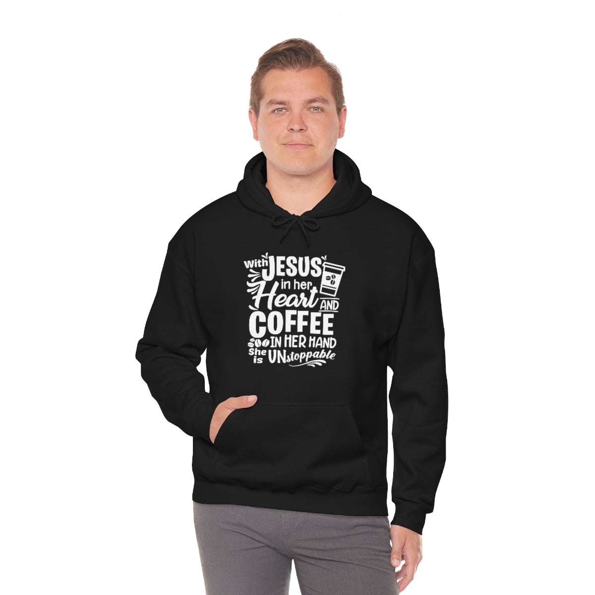 Jesus and Coffee Hooded Sweatshirt