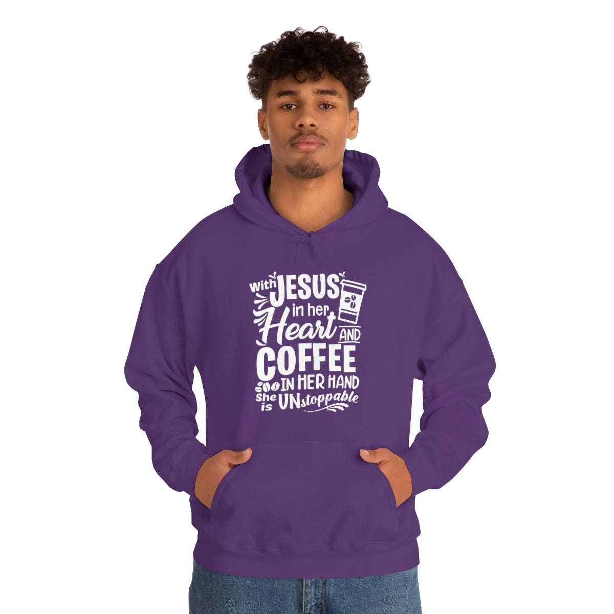 Jesus and Coffee Hooded Sweatshirt