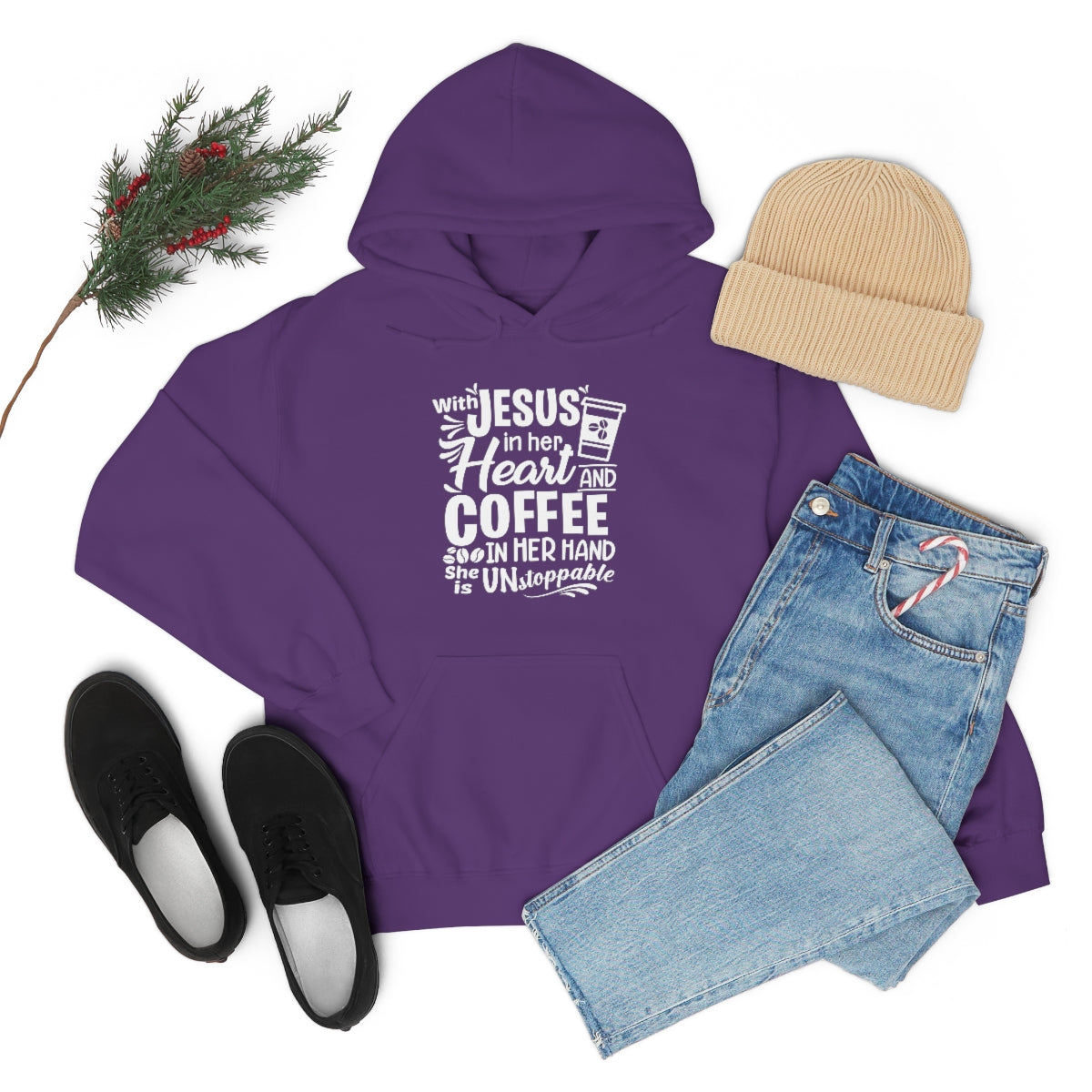 Jesus and Coffee Hooded Sweatshirt