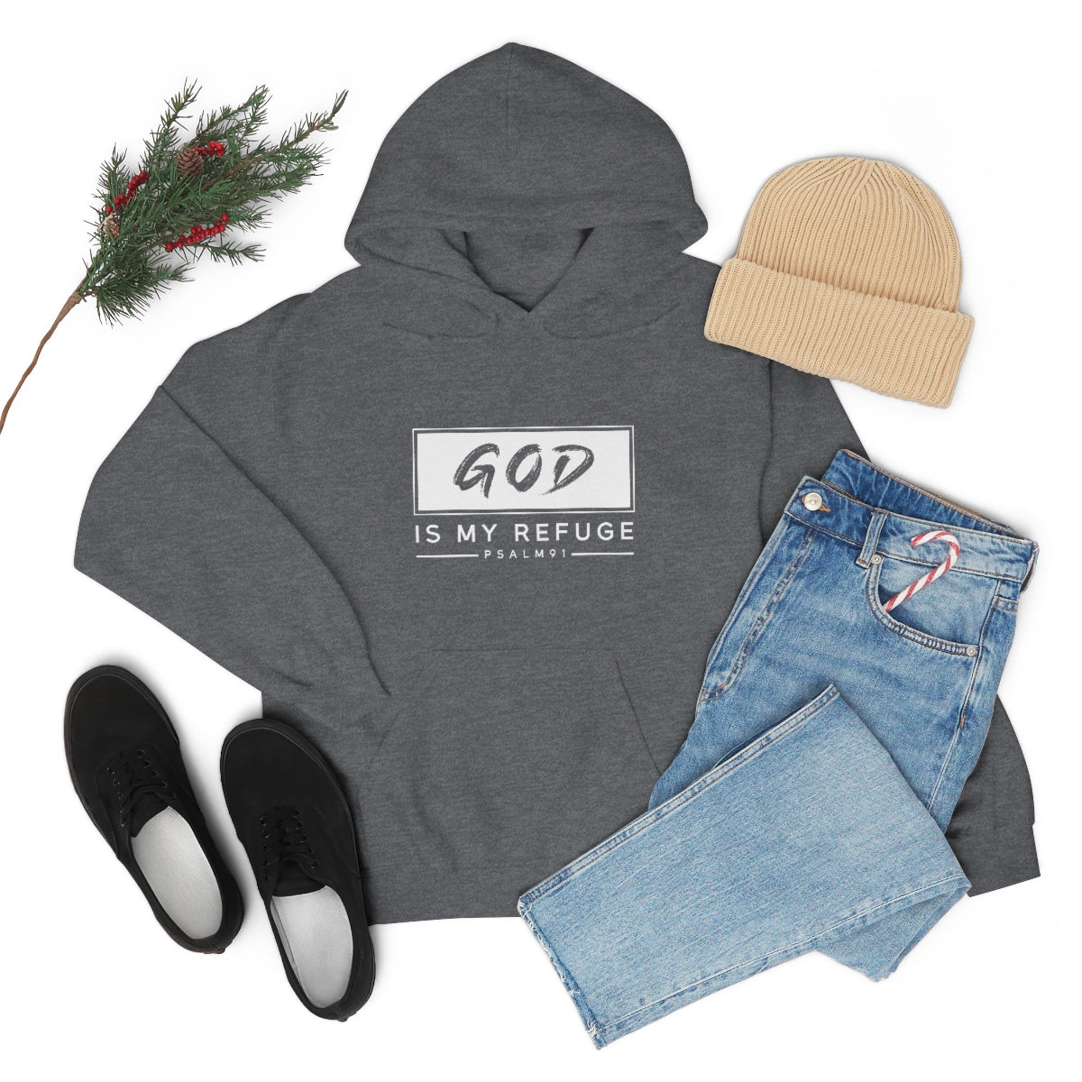 Hooded Sweatshirt GOD is my Refuge