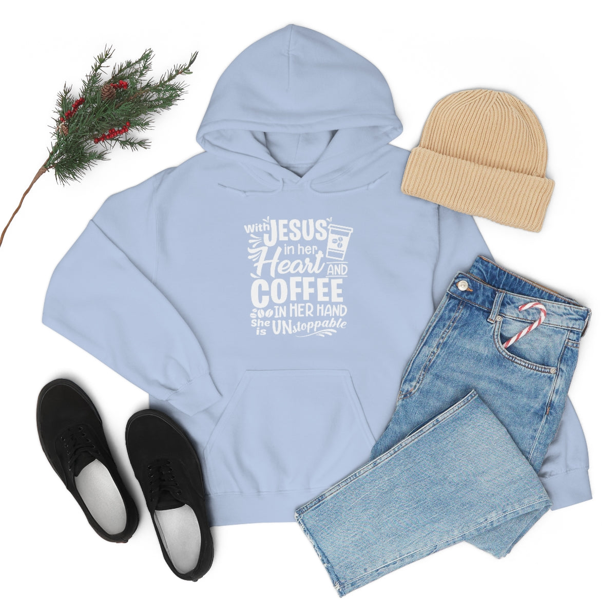 Jesus and Coffee Hooded Sweatshirt