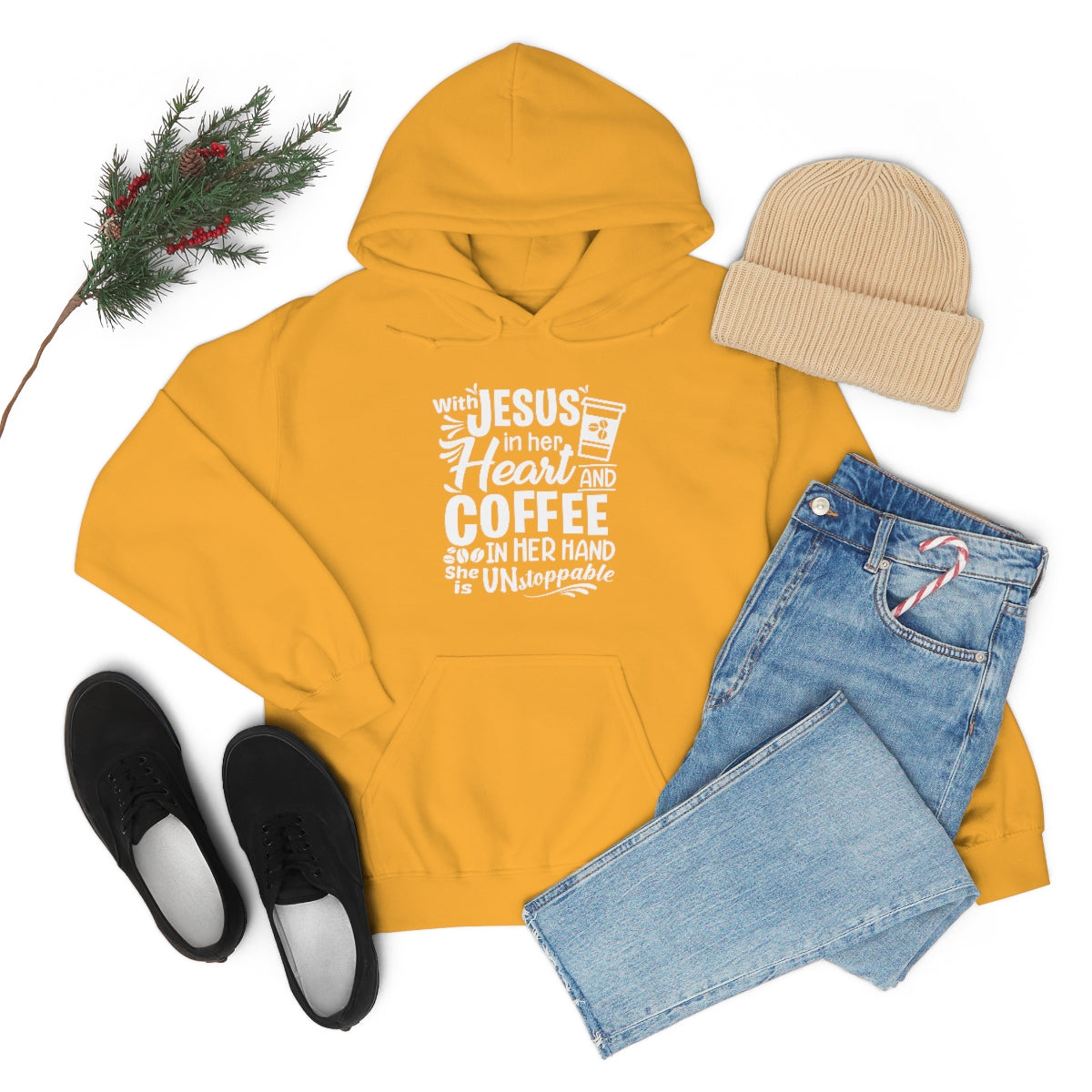 Jesus and Coffee Hooded Sweatshirt