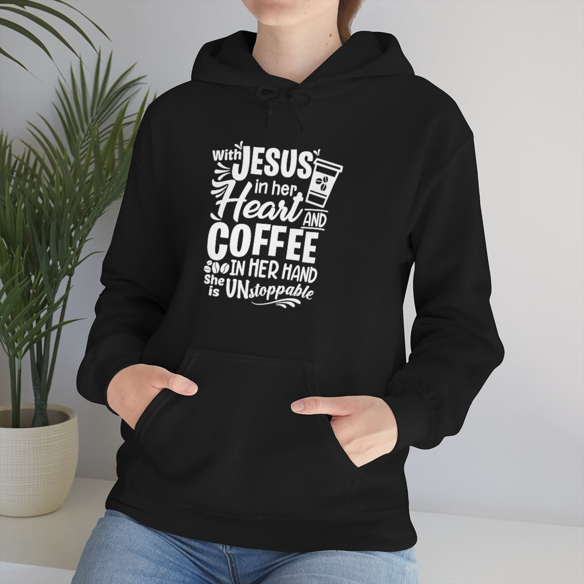 Jesus and Coffee Hooded Sweatshirt