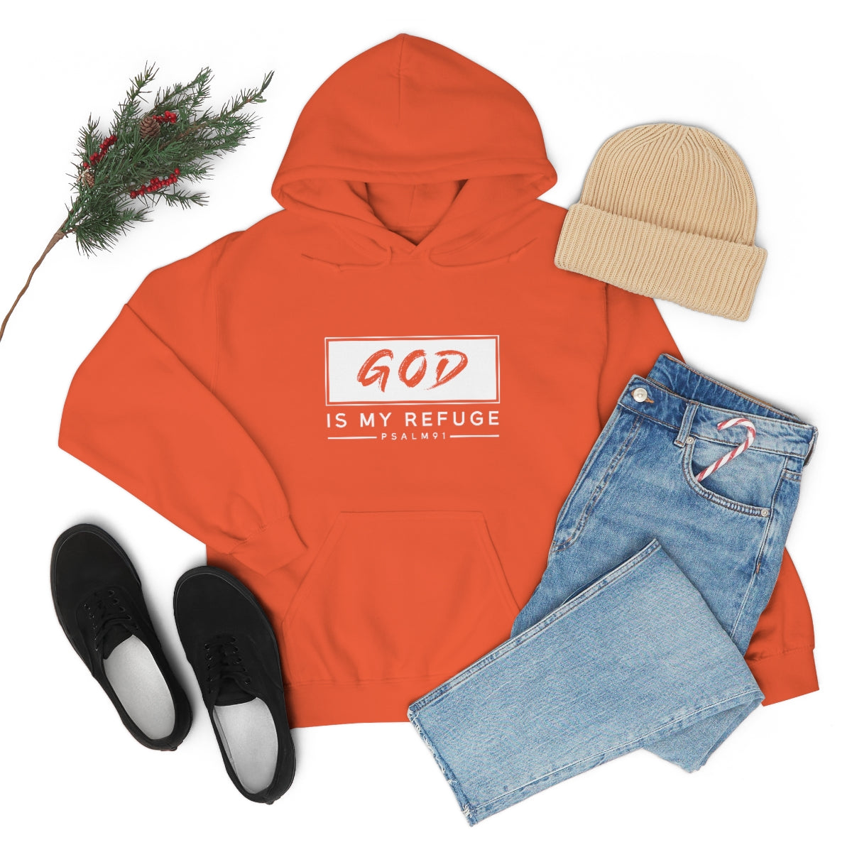 Hooded Sweatshirt GOD is my Refuge