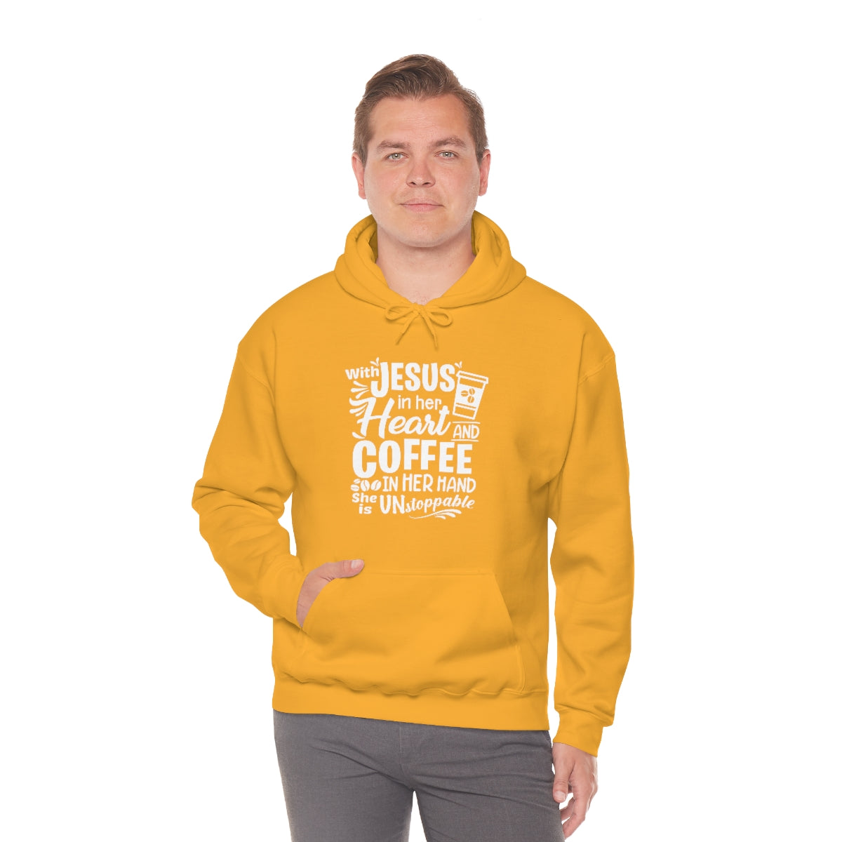 Jesus and Coffee Hooded Sweatshirt