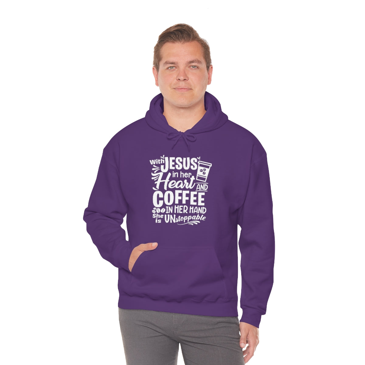 Jesus and Coffee Hooded Sweatshirt