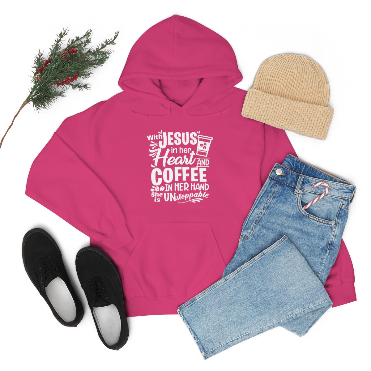 Jesus and Coffee Hooded Sweatshirt