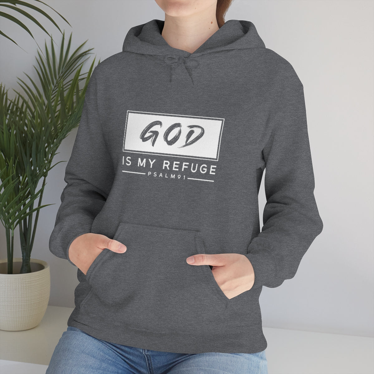 Hooded Sweatshirt GOD is my Refuge