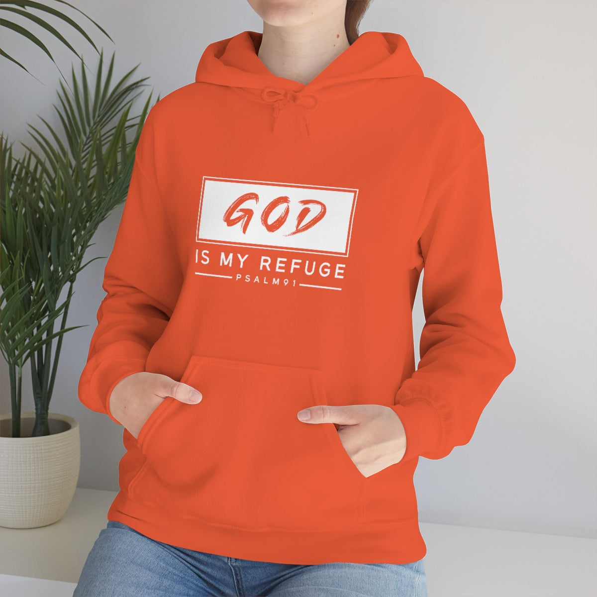 Hooded Sweatshirt GOD is my Refuge