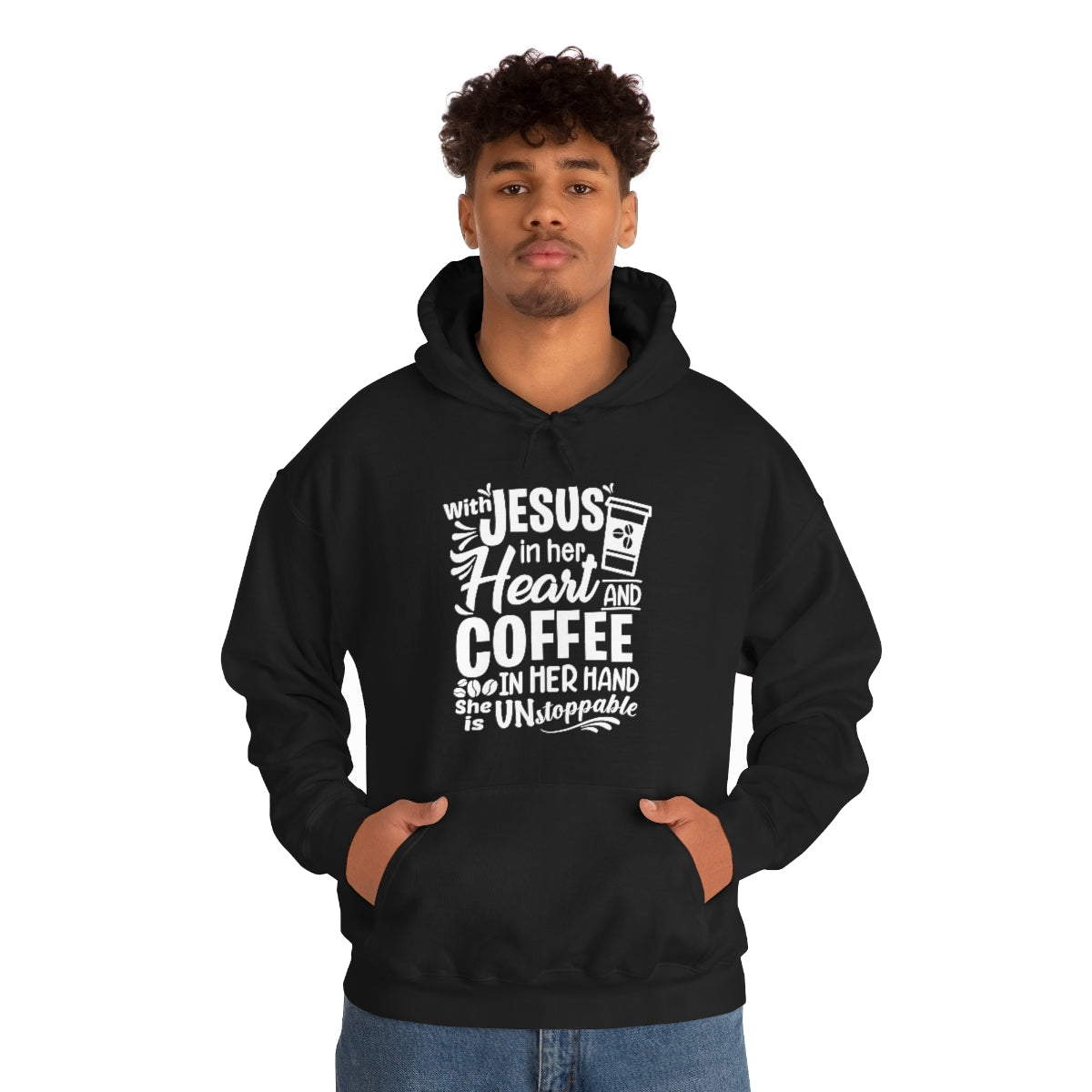 Jesus and Coffee Hooded Sweatshirt